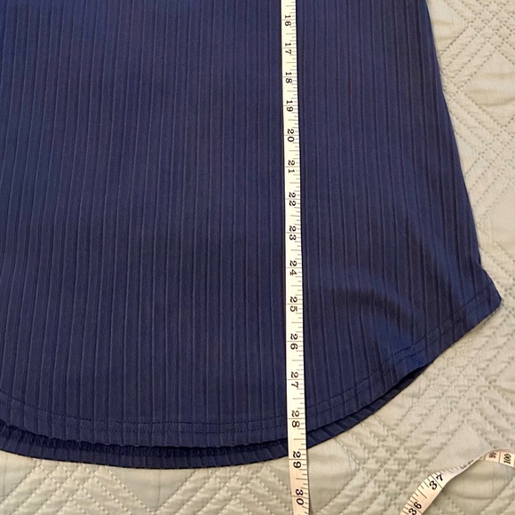 Navy Blue Ribbed Tank Top, NEVER WORN, Size Small - Picture 4 of 7